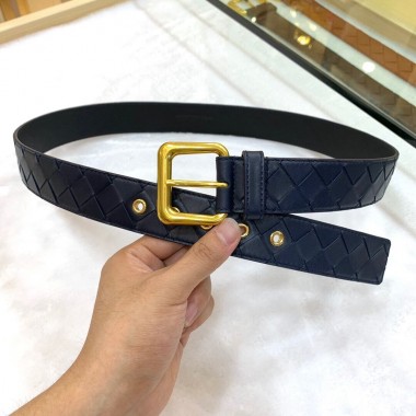 Bottega Veneta Cinture in Vitello 35mm-blu