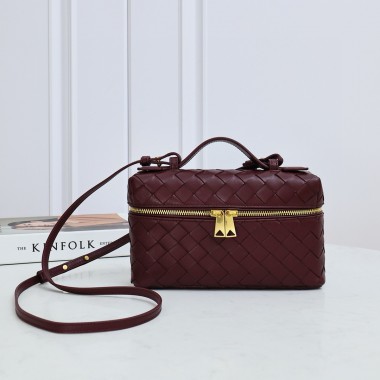 Barolo Intrecciato leather Bang Bang Vanity Case 