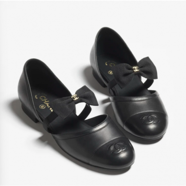 Chanel Mary Jane Leather Shoes, Size 35-41