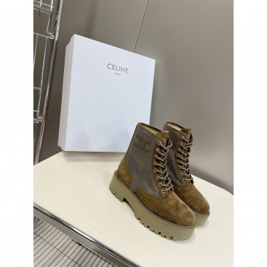 Celine Lace-Up Boots  