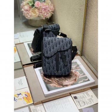  Dior oblique Saddle mini messenger 