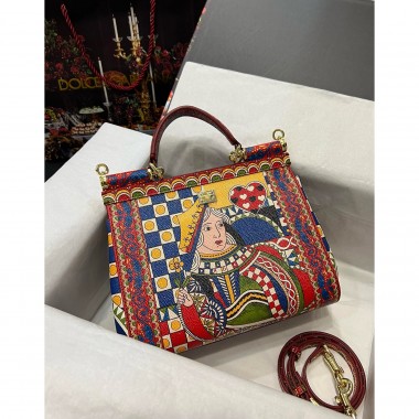 Dolce Gabbana Sicily Leather Bag