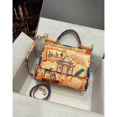 Dolce Gabbana Sicily Leather Bag