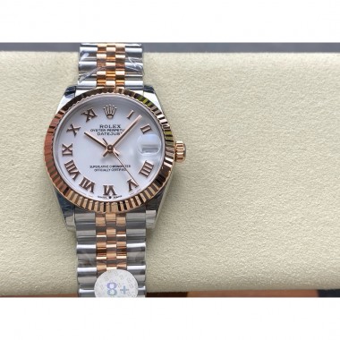 Rolex Datejust 28mm, 31mm, Oystersteel, 18K rose gold