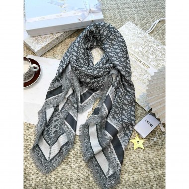 Dior Silk and Cashmere Shawl/Scarf