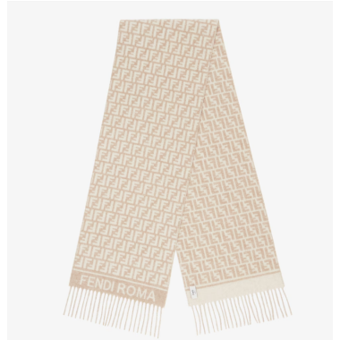 Fendi Wool and Cashmere FF Scarf