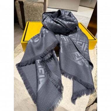 Fendi Silk and Wool FF Shawl