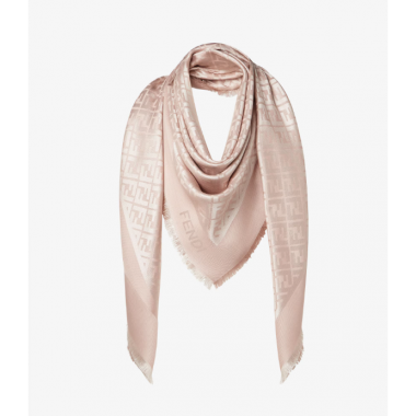 Fendi Silk and Wool FF Shawl