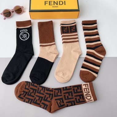 Fendi socks ( 5 pairs)
