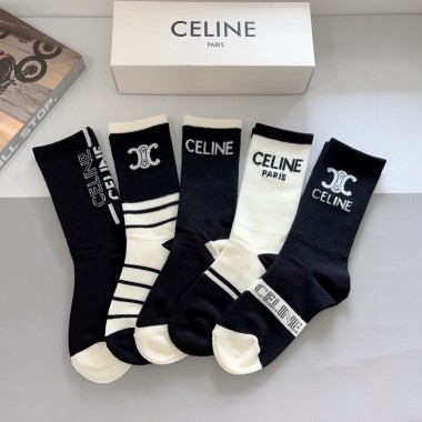 Celine socks ( 5 pairs)