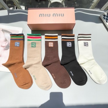 Miu Miu socks ( 5 pairs)