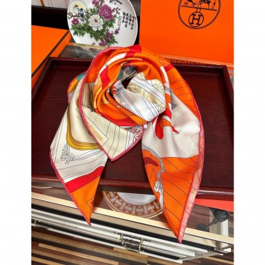Hermes silk square scarf 90cm