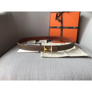 Hermes Reversable Cinture in pelle 25mm 