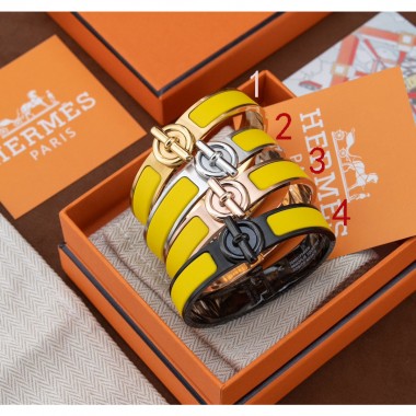 Hermes Clic Genan Bangle-Lime