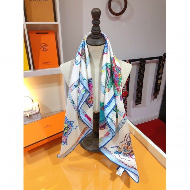 Hermse Silk Square scarf 90cm
