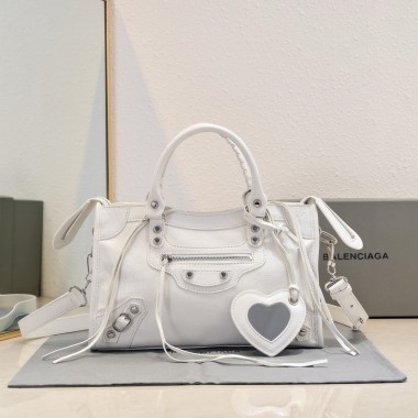 Borsa Le City da donna Balenciaga piccola-White