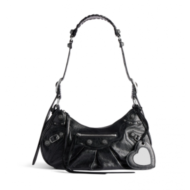Balenciaga Le Cagole Borsa a tracolla piccola-Black