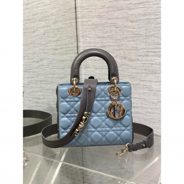 Two-tone Small Lady dior My ABCDior Bag