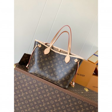 Monogram Canvas Neverful PM, M46979 Beige 