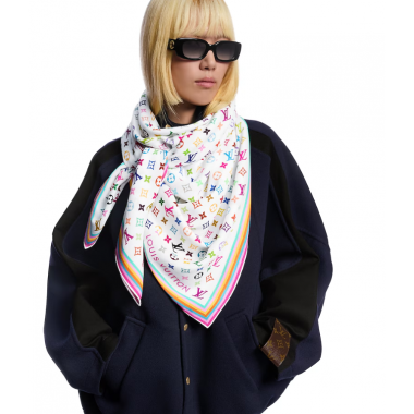  LV x TM Monogram Multicolor Shawl