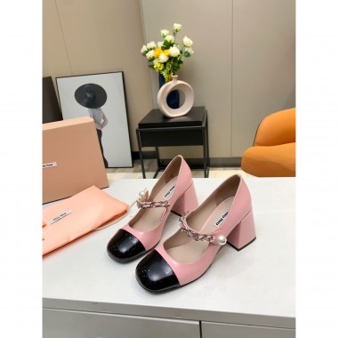 Miu Miu  Leather Shoes Size 35-40, Heel 4.5cm, 7.5cm