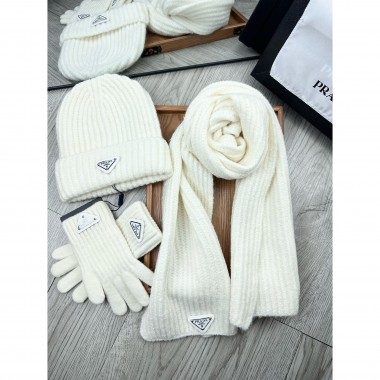 Prada Set von Kaschmir Scalp / Cappello / Guanti