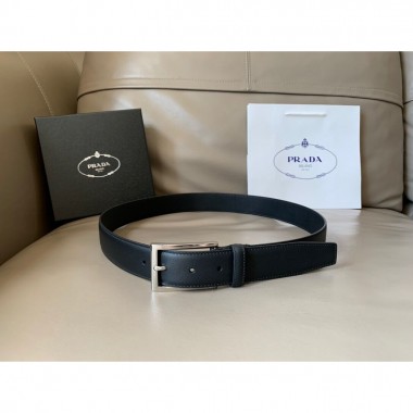 Prada Cintura in pelle 34mm 