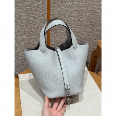 Borsa Hermes Picotin Lock 18/22-Blue Pale