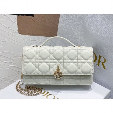Lady Dior Top Handle Clutch 