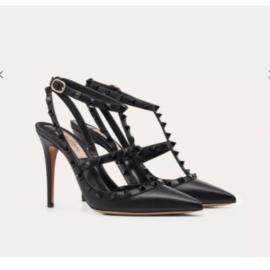Valentino Rockstud ankle strap pump 10cm, Size 35-41