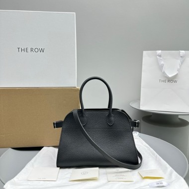 The Row Soft Margaux 10 Bag in Grained leather