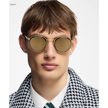  LV Super Vision Metal Round Sunglasses