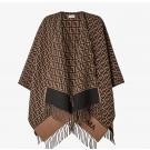 Fendi Wool and Cashmere FF Poncho