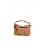 Loewe Small Puzzle in Grained Calfskin-Sand