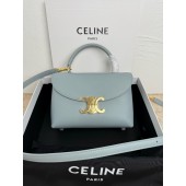 Celine Teen Nino Bag in Smooth Calfskin-Light blue