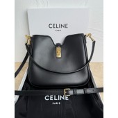 Celine Small Camille 16 Soft Bag in Smooth Calfskin- Black