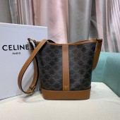 Celine Small Bucket Cuir Triomphe 