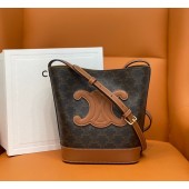Celine Small Bucket Cuir Triomphe 