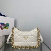 Borsa a spalla Prada System in nappa patch