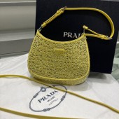 Borsa Prada Cleo in raso con cristalli