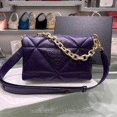 Borsa a spalla in nappa imbottita