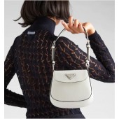 Mini borsa Prada Cleo in pelle spazzolata