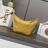 Loewe Mini Hammock Hobo in Classic Calfskin-Yellow