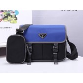 Prada Borsa con Tracolla in Nylon e Saffiano