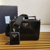 Borsa Prada Brique in pelle spazzolata