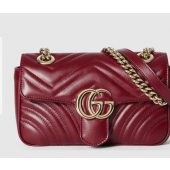 Gucci GG marmont Mini Shoulder Bag -Rosso Ancora Red