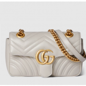 Gucci GG marmont Mini Shoulder Bag -Light Grey