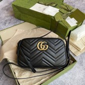 Borsa a spalla GG Marmont matelassé misura piccola