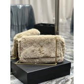 YSL Yves Saint Laurent Kate Medium Bag in Suede and Shearling 