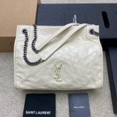 NIKI SHOPPING IN PELLE VINTAGE-Bianco